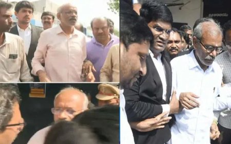 మూడు గంటల హైడ్రామా.. ఎట్టకేలకు ఏపీ లిక్కర్‌ స్కాం నిందితుల విడుదల