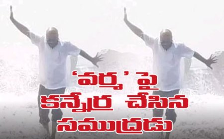 కొత్తపట్నం బీచ్‌లో కెరటానికి ఎమ్మెల్యే పరుగు